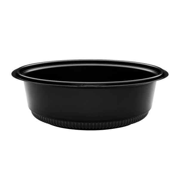 Karat 48 oz PP Round Microwaveable Container, Black — 150 ct — product photo 3