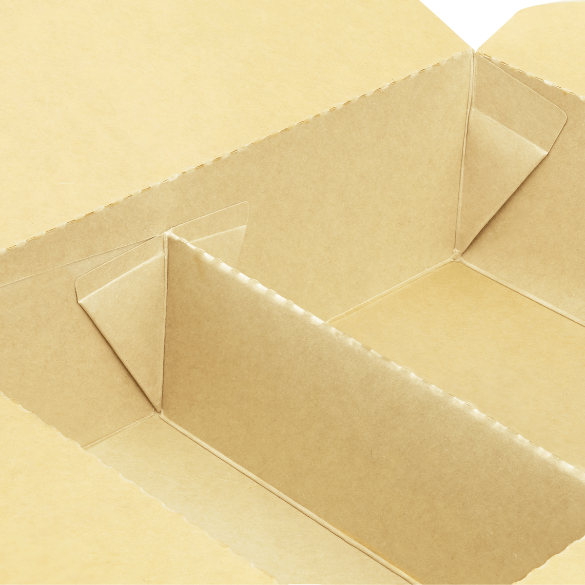 Karat Paper Take-Out Boxes, 2-Compartment, 48 fl. oz, Kraft — 200 ct — product photo 6
