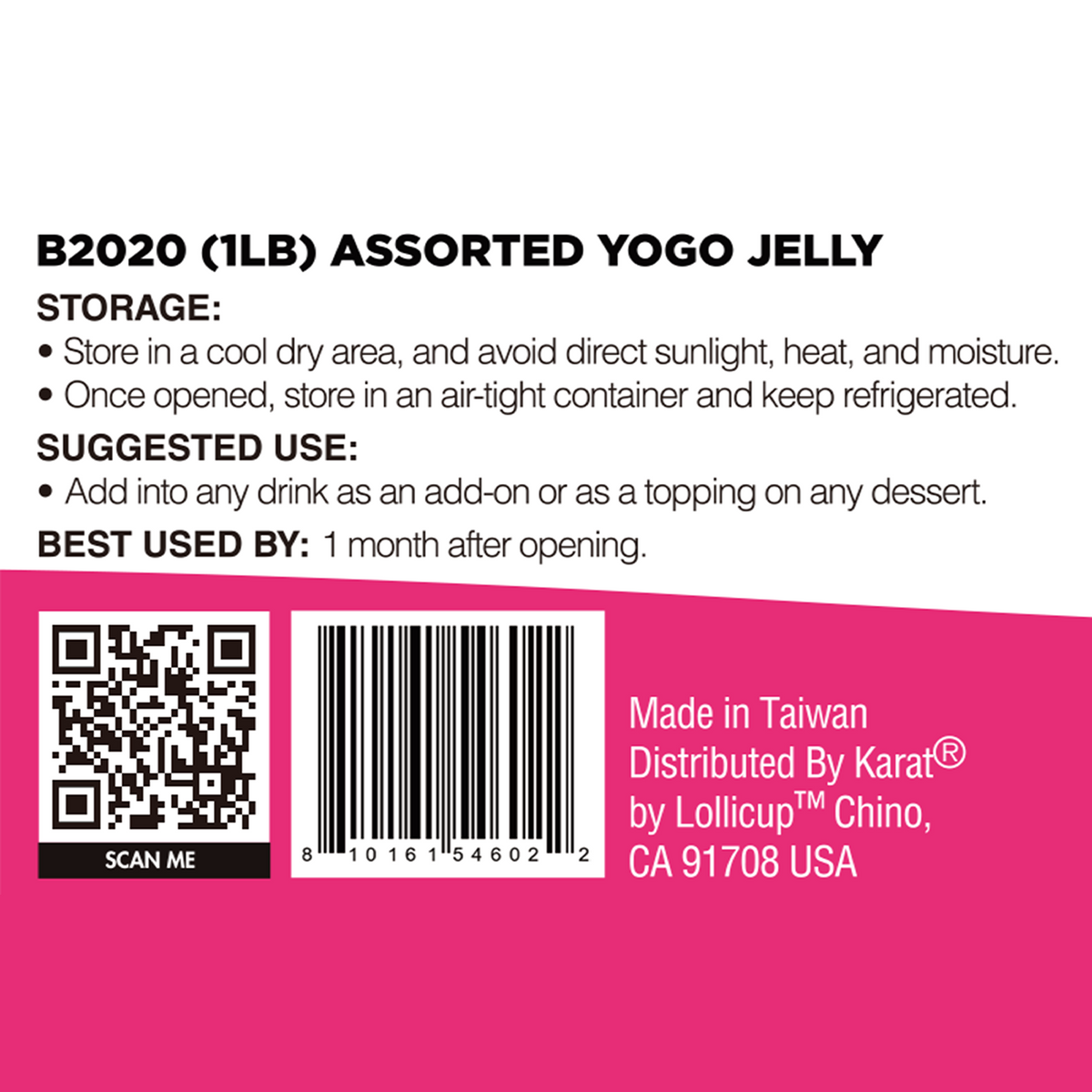 Tea Zone Assorted Yogo Jelly — Jar (1 lb) — product photo 7