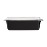 24 oz Meal Prep Containers - 24oz Microwavable Rectangular Food Containers & Lids - Black - 150 ct-To-Go Packaging-Karat-Restaurant Supply Drop