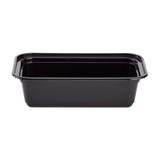 24 oz Meal Prep Containers - 24oz Microwavable Rectangular Food Containers & Lids - Black - 150 ct-To-Go Packaging-Karat-Restaurant Supply Drop