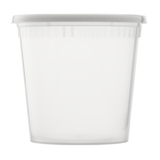 24oz Injection Molded Deli Containers with Lids - 24 oz Plastic Soup Containers - 240 ct-To-Go Packaging-Karat-Restaurant Supply Drop