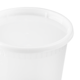 24oz Injection Molded Deli Containers with Lids - 24 oz Plastic Soup Containers - 240 ct-To-Go Packaging-Karat-Restaurant Supply Drop
