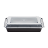 28oz Meal Prep Container - Microwavable Rectangular Food Containers & Lids - Black - 150 ct-To-Go Packaging-Karat-Restaurant Supply Drop