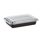 28oz Meal Prep Container - Microwavable Rectangular Food Containers & Lids - Black - 150 ct-To-Go Packaging-Karat-Restaurant Supply Drop