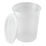 32oz Injection Molded Deli Containers with Lids - 240 ct-To-Go Packaging-Karat-Restaurant Supply Drop