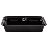 32oz Meal Prep Containers - Microwavable Rectangular Food Containers & Lids - Black - 3 Compartment Bento Box - 150 ct-To-Go Packaging-Karat-Restaurant Supply Drop