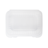 9''x6'' Clear Hinged Take Out Box- Clear Half Clamshell Container - Karat PP Plastic - 250 count-To-Go Packaging-Karat-Restaurant Supply Drop