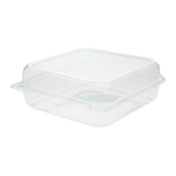 9''x9'' Hinged Takeout Boxes- Extra Large Clamshell Containers - Karat PET Plastic - 200 ct-To-Go Packaging-Karat-Restaurant Supply Drop