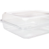 9''x9'' Hinged Takeout Boxes- Extra Large Clamshell Containers - Karat PET Plastic - 200 ct-To-Go Packaging-Karat-Restaurant Supply Drop