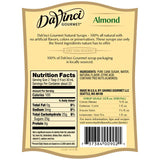 Almond Flavored All Natural DaVinci Syrup Bottle - 700mL-Syrups-DaVinci Gourmet-Restaurant Supply Drop