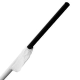 Black Plastic Straws 10.25'' Giant Straws (8mm) Wrapped in Paper - Black - 1,200 count-Straws & Stirrers-Karat-Restaurant Supply Drop