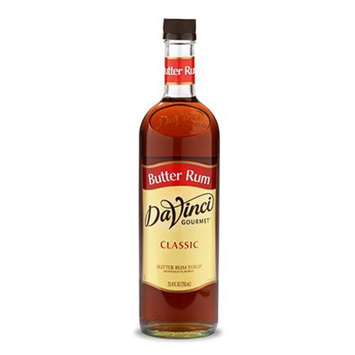 Butter Rum DaVinci Gourmet Syrup Bottle - 750mL-Syrups-DaVinci Gourmet-Restaurant Supply Drop