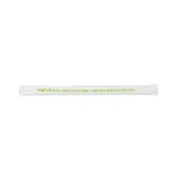 Clear PLA Colossal Straws - Karat Earth 9" PLA Colossal Straws (10mm) - Clear - Paper Wrapped-Straws & Stirrers-Karat-Restaurant Supply Drop