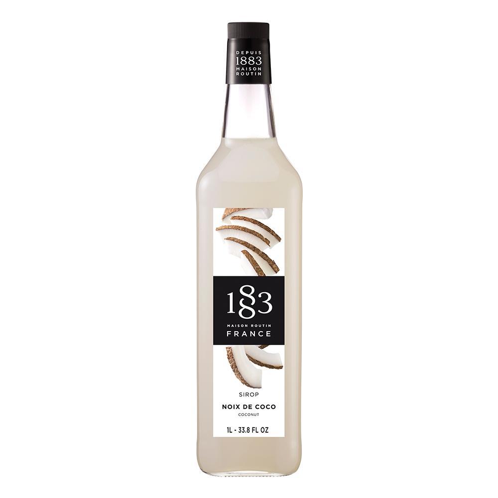 Coconut Syrup 1883 Maison Routin - 1 Liter Bottle-Syrups-1883 Maison Routin-Restaurant Supply Drop