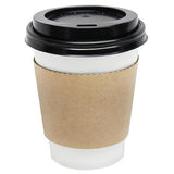 Coffee Sleeves - 8oz Traditional Cup Jackets - Kraft - 1,000 ct-Cup Accessories-Karat-Restaurant Supply Drop