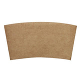Coffee Sleeves - 8oz Traditional Cup Jackets - Kraft - 1,000 ct-Cup Accessories-Karat-Restaurant Supply Drop