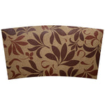 Coffee Sleeves - Traditional Cup Jackets - Fleur Brown - 1,000 ct-Cup Accessories-Karat-Restaurant Supply Drop