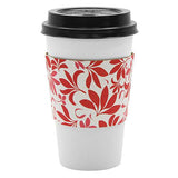 Coffee Sleeves - Traditional Cup Jackets - Fleur Red - 1,000 ct-Cup Accessories-Karat-Restaurant Supply Drop