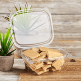Compostable 16oz Hinged Deli Containers - Eco-Friendly Medium 16 oz Hinged Deli Box - 200 count-To-Go Packaging-Karat-Restaurant Supply Drop