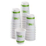Compostable Insulated Coffee Cups - 16oz Eco-Friendly Insulated Paper Hot Cups - One Cup, One Earth (90mm) - 500 ct-Cups & Lids-Karat-Restaurant Supply Drop