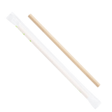 Compostable Paper Straws - 7.75" Giant (7mm) Straws - Karat Earth Paper Wrapped - Kraft (2,000 ct)-Straws & Stirrers-Karat-Restaurant Supply Drop