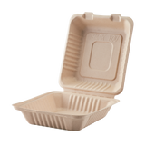 Extra Large Biodegradable Take Out Boxes - Karat Earth 9x9 Bagasse Containers - 200 ct-To-Go Packaging-Karat-Restaurant Supply Drop