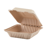Extra Large Biodegradable Take Out Boxes - Karat Earth 9x9 Bagasse Containers - 200 ct-To-Go Packaging-Karat-Restaurant Supply Drop