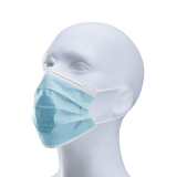Face Mask with Elastic Ear Loops, 3-Ply - 50 Bulk Face Masks-Janitorial & Sanitation-Karat-Restaurant Supply Drop