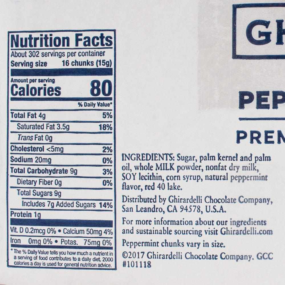 Ghirardelli Peppermint Chunks (10lbs)-Chips & Chunks-Ghirardelli-Restaurant Supply Drop