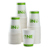 Karat Earth 12oz Eco-Friendly Paper Cold Cups - One Cup, One Earth - 1,000 ct-Cups & Lids-Karat-Restaurant Supply Drop