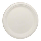 Karat Earth 9'' Compostable Bagasse Round Plates - 500 ct-Bowls & Plates-Karat-Restaurant Supply Drop