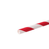 Karat Earth Stir Unwrapped Paper Straw 5.25" (Red Spiral)-Paper Straws-Restaurant Supply Drop-Restaurant Supply Drop