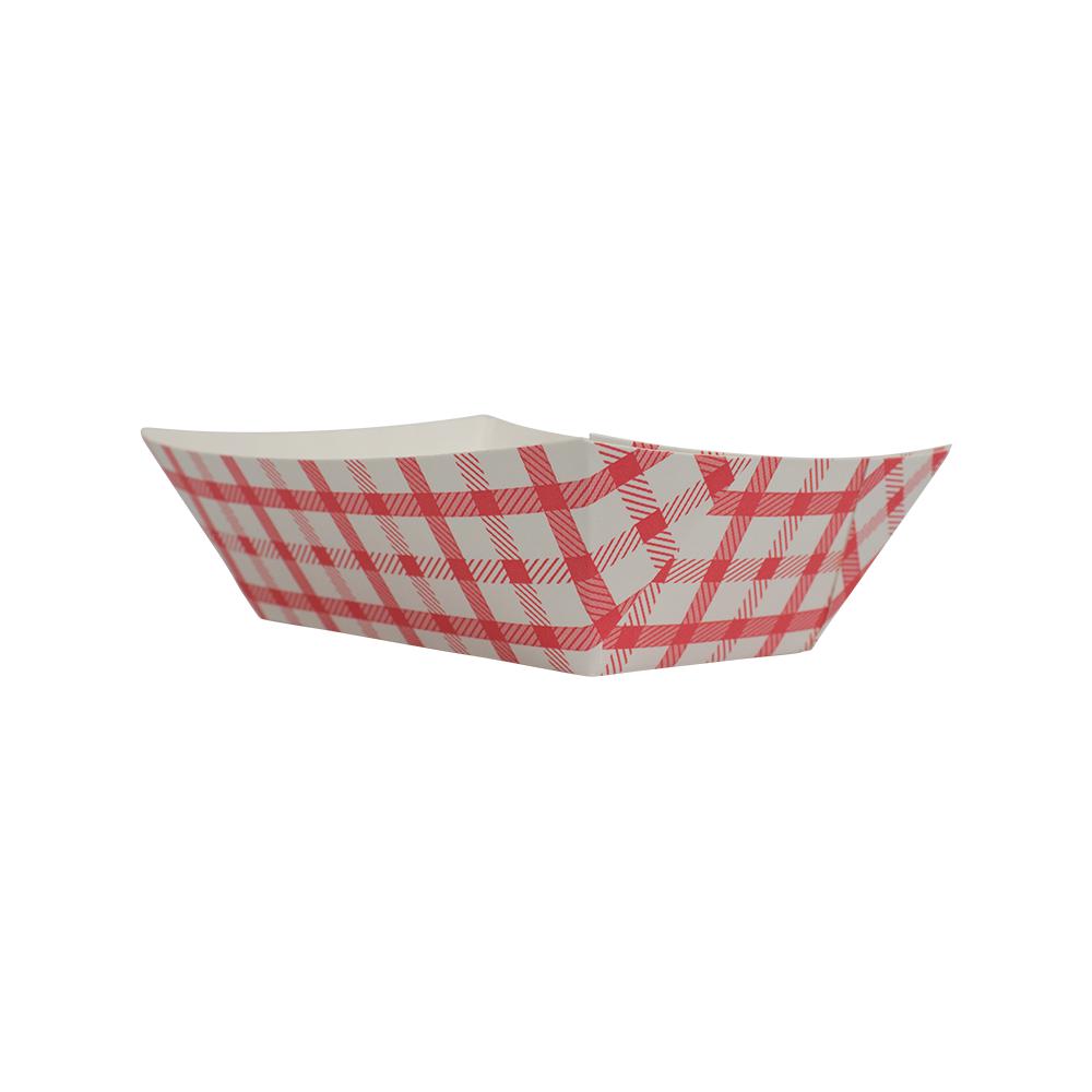 Karat Food Tray - Shepherd's Check (Red) - 1.0 lb-To-Go Packaging-Karat-Restaurant Supply Drop