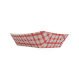 Karat Food Tray - Shepherd's Check (Red) - 2.0 lb-To-Go Packaging-Karat-Restaurant Supply Drop