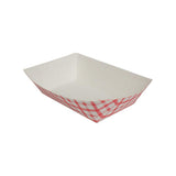 Karat Food Tray - Shepherd's Check (Red) - 2.5 lb-To-Go Packaging-Karat-Restaurant Supply Drop