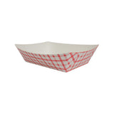Karat Food Tray - Shepherd's Check (Red) - 5.0 lb-To-Go Packaging-Karat-Restaurant Supply Drop