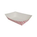 Karat Food Tray - Shepherd's Check (Red) - 5.0 lb-To-Go Packaging-Karat-Restaurant Supply Drop