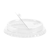 Karat Half Moon Sipper lids for 12-24oz PET Plastic cup - 98mm - Strawless Lids-Cups & Lids-karat-Restaurant Supply Drop