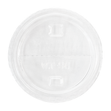 Karat Half Moon Sipper lids for 12-24oz PET Plastic cup - 98mm - Strawless Lids-Cups & Lids-karat-Restaurant Supply Drop