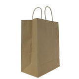 Karat Laguna (Medium) Paper Shopping Bags - Kraft - 250 ct-To-Go Packaging-Karat-Restaurant Supply Drop