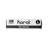 Karat Poly Gloves (Clear) Distributor Pack- Large - 10,000 ct-Gloves-Karat-Restaurant Supply Drop