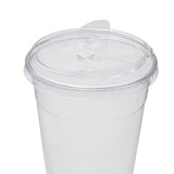 Karat Strawless Sipper lids for 12-24oz PET Plastic cup - 98mm Straw Substitute-Cups & Lids-karat-Restaurant Supply Drop