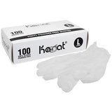 Karat Vinyl Powder-Free Gloves (Clear) - Large - 1,000 ct-Gloves-Karat-Restaurant Supply Drop