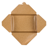 Kraft Microwavable Folded Paper #3 Take-Out Container - Karat Large Fold-To-Go Box - 76oz - 7.8" X 5.5" X 2.4" - 200 Count-To-Go Packaging-Karat-Restaurant Supply Drop