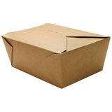 Kraft Microwavable Folded Paper #4 Take-Out Container - Karat Extra Large Fold-To-Go Box - 110oz - 7.8" X 5.5" X 3.5" - 160 Count-To-Go Packaging-Karat-Restaurant Supply Drop