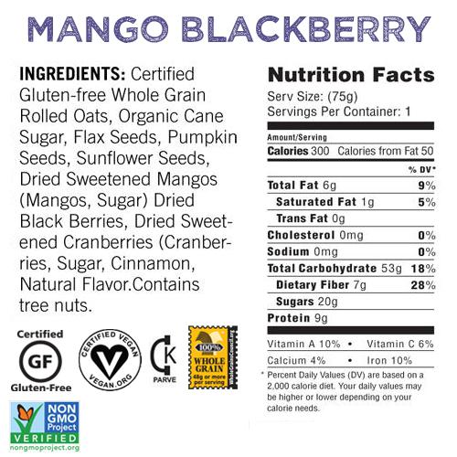 Modern Oats Mango Blackberry - 12 ct-Single Serving-Modern Oats-Restaurant Supply Drop