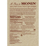 Monin Agave Nectar Organic Sweetener Syrup (750 mL)-Syrups-monin-Restaurant Supply Drop