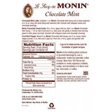 Monin Chocolate Mint Syrup Bottle - 750ml-Syrups-monin-Restaurant Supply Drop