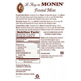 Monin Frosted Mint Syrup Bottle - 750ml-Syrups-monin-Restaurant Supply Drop